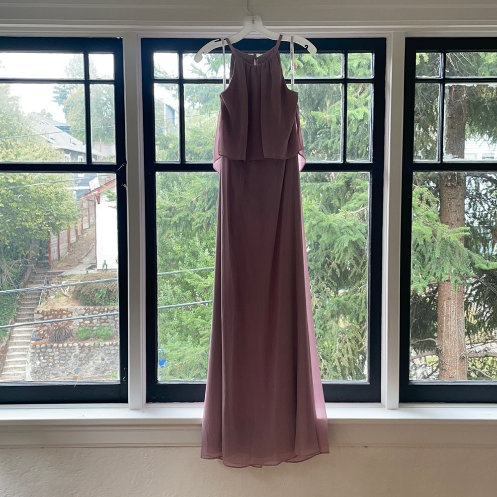 Davids Bridal Long High Neck Gown